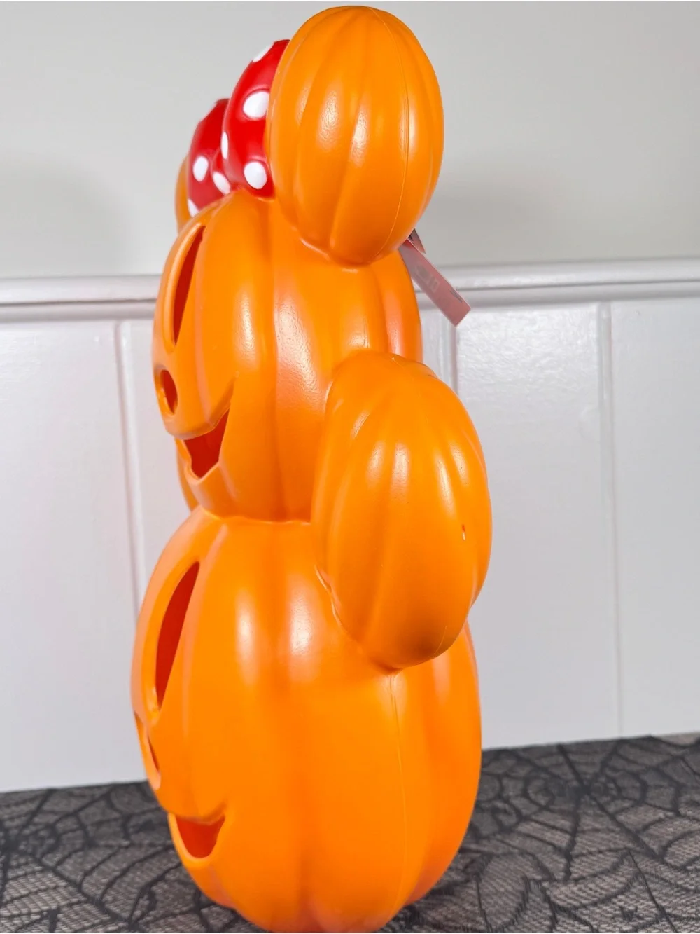 NEW Disney Mickey and Minnie Stacked Pumpkin Light-Up Blow Mold